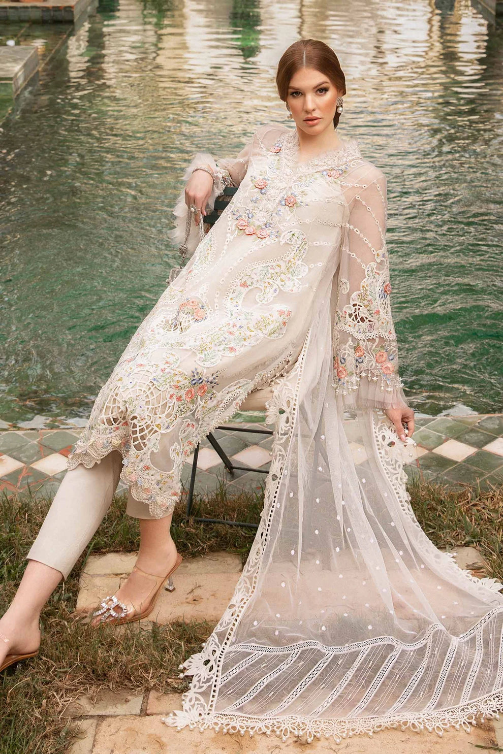 Maria B Unstitched Luxury Lawn D-2405-A